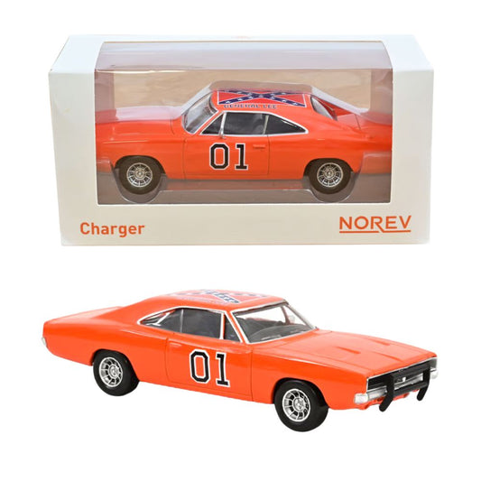 Norev 1969 Dodge Charger Dukes of Hazzard General Lee 1:43 Diecast Model