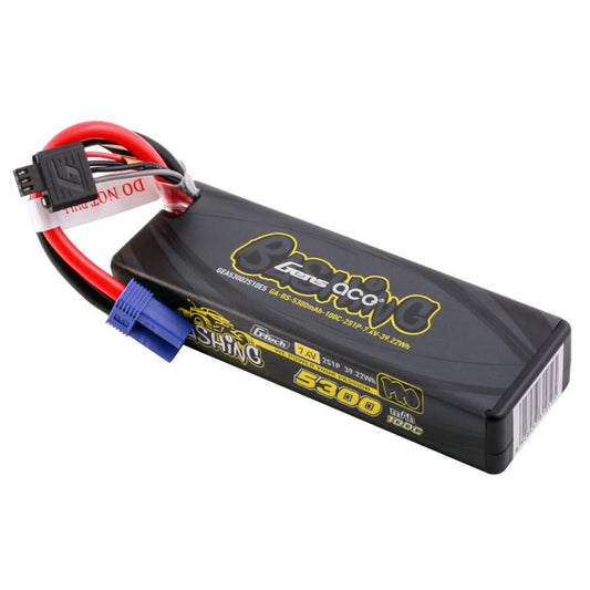 Gens Ace G-Tech 2S 7.4V 5300mAh 100C Bashing LiPo Losi Promotor RC Battery w/EC5