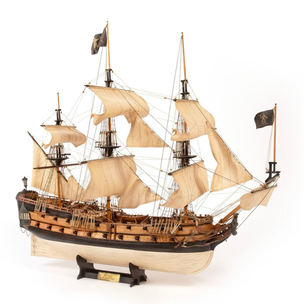 OcCre Royal Fortune Black Bart's Pirate Ship 1:75 Wooden Model Kit 12015