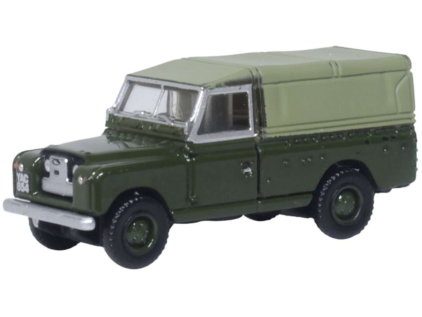 Oxford Diecast Land Rover Series II LWB Canvas Bronze Green TT Scale 120LAN2011