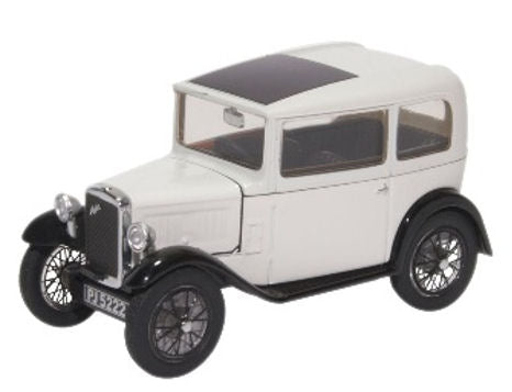 Oxford Diecast 43ASS006 Austin Seven RN Saloon Light Grey 1:43