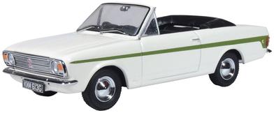 Oxford Diecast 43CCC002 Ford Cortina MkII Crayford Ermine White/Green 1:43