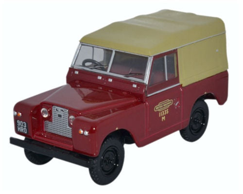 Oxford Diecast 43LR2S002 Land Rover Series II SWB Canvas British Rail 1:43