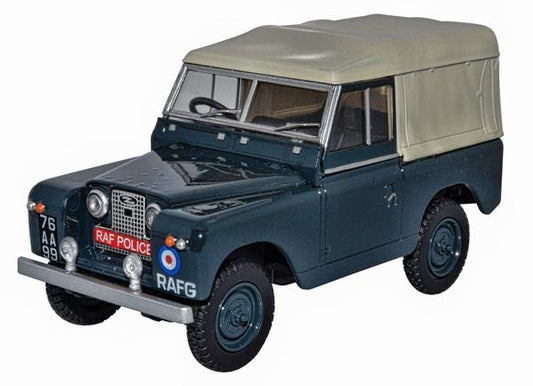 Oxford Diecast 43LR2S007 Land Rover Series II SWB Canvas RAF Police 1:43