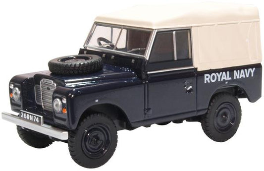 Oxford Diecast 43LR3S004 Land Rover Series III SWB Canvas Royal Navy 1:43