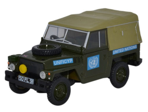 Oxford Diecast 43LRL001 Land Rover Half Ton Lightweight United Nations 1:43
