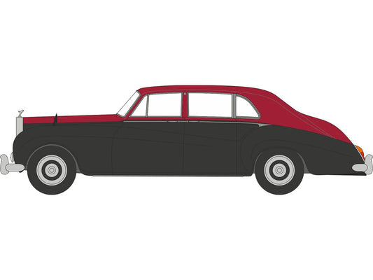 Oxford Diecast Rolls Royce Phantom V James Young Claret/Black OD43RRP5004 O