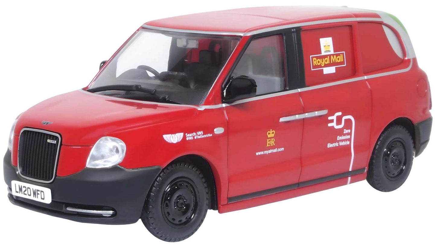 Oxford Diecast 43TX5003 LEVC TX5 Taxi Prototype VN5 Van Royal Mail 1:43