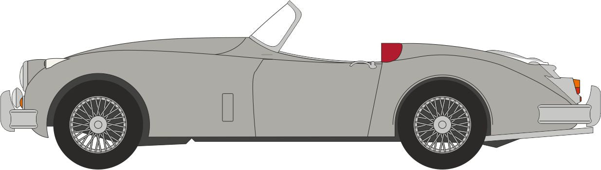 Oxford Jaguar XK150 Roadster Mist Grey OD43XK150010 O Gauge