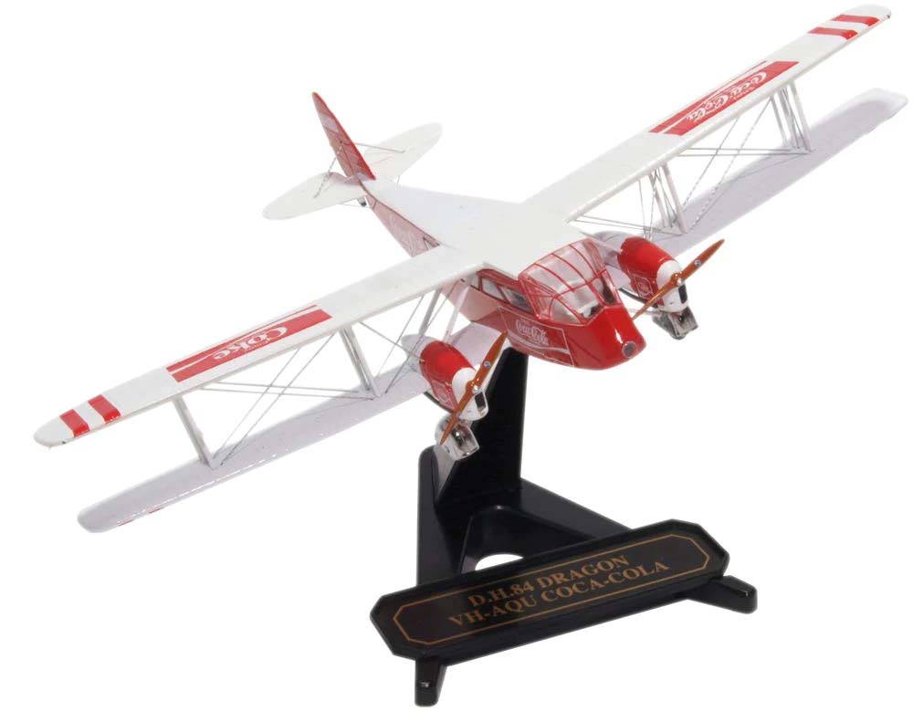 Oxford Aviation 72DG002CC DH84 Dragon VH-AQU Coca Cola 1:72
