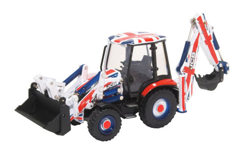 Oxford Diecast 763CX002 JCB 3CX Eco Backhoe Loader Union Flag OO Gauge