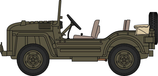 Oxford Diecast 76AC001 Austin Champ 4th RHAR 7th Arm Div Germany 1957 OO Gauge