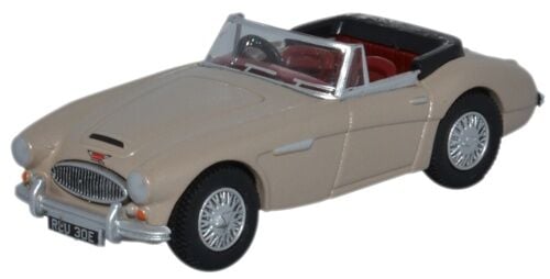 Oxford Diecast 76AH3005 Austin Healey 3000 Metallic Golden Beige OO Gauge