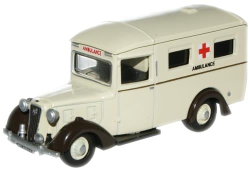 Oxford Diecast 76AMB001 Austin 18 Ambulance Rolls Royce Works OO Gauge