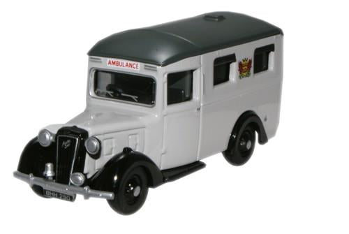 Oxford Diecast 76AMB003 Austin 18 Ambulance Carlisle OO Gauge