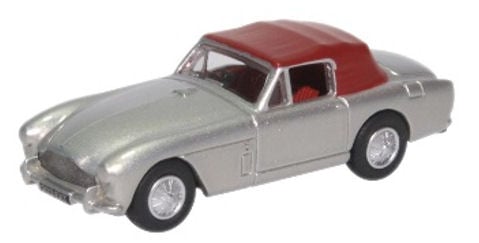 Oxford Diecast 76AMDB2004 Aston Martin DB2 MkIII DHC Snow Shadow Silver OO Gauge