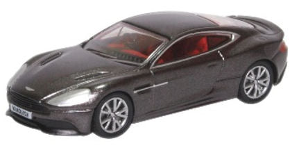 Oxford Diecast 76AMV003 Aston Martin Vanquish Coupe Quantum Silver OO Gauge