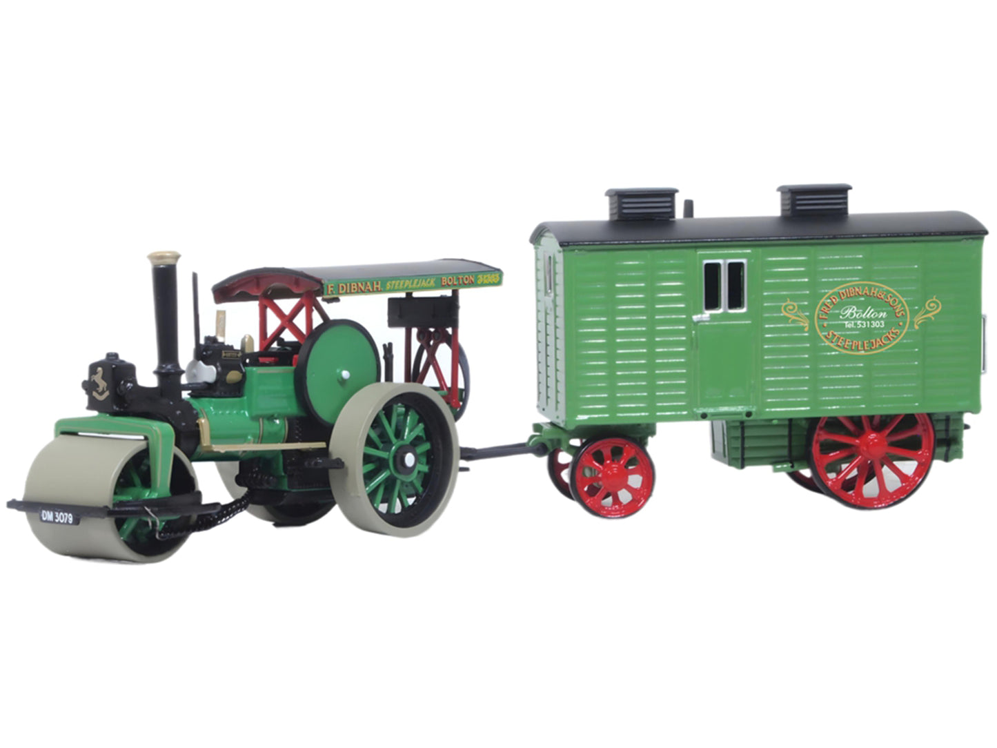 Oxford Diecast Aveling & Porter Road Roller/Living Wagon Fred Dibnah OD76APR004 OO Gauge