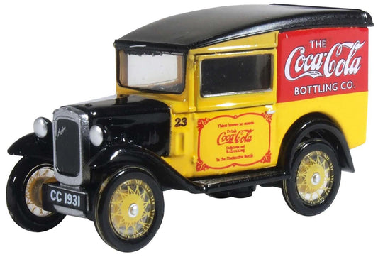 Oxford Diecast 76ASV006CC Austin 7 Van Coca Cola OO Gauge