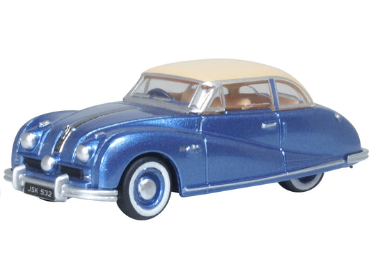 Oxford Diecast Austin Atlantic Coupe Blue/Ivory OO Gauge 76ATL006