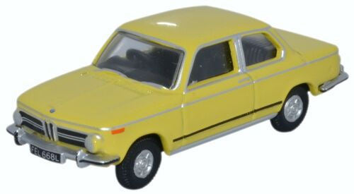 Oxford Diecast 76BM02002 BMW 2002 Golf Yellow OO Gauge