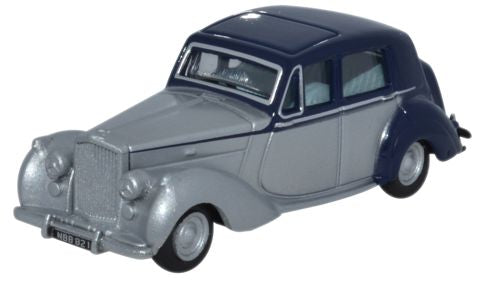 Oxford Diecast 76BN6004 Bentley MkVI Midnight Blue/Shell Grey OO Gauge