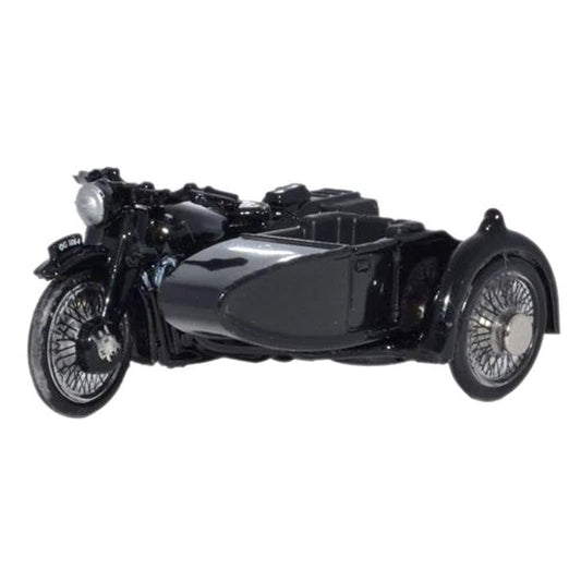 Oxford Diecast BSA Motorcycle & Sidecar Police OO Gauge 76BSA006