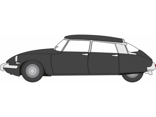 Oxford Diecast Citroen DS19 Black OD76CDS007 OO