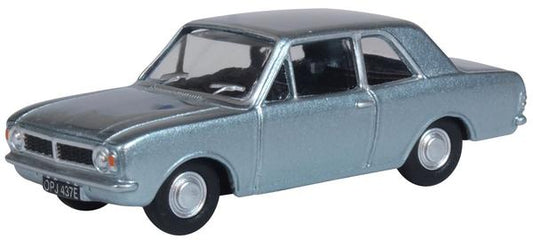 Oxford Diecast 76COR2009 Ford Cortina MkII Blue Mink OO Gauge