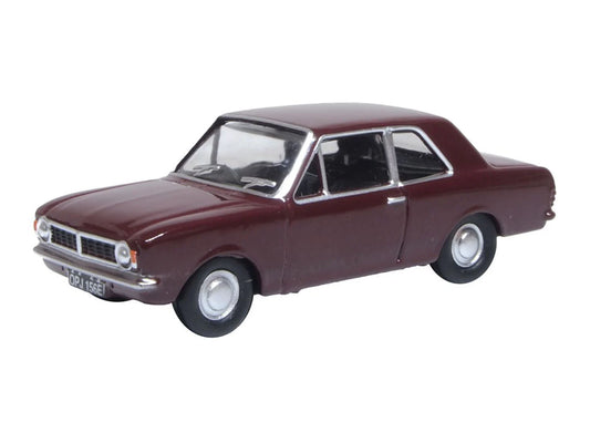 Oxford Diecast Ford Cortina MkII Black Cherry OD76COR2010 OO