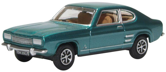 Oxford Diecast 76CP003 Ford Capri Mk1 Aquatic Jade OO Gauge