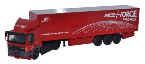 Oxford Diecast Leyland DAF FT85CF 2 Axle 40ft Box Trailer Parcelforce OD76DAF002 OO Gauge