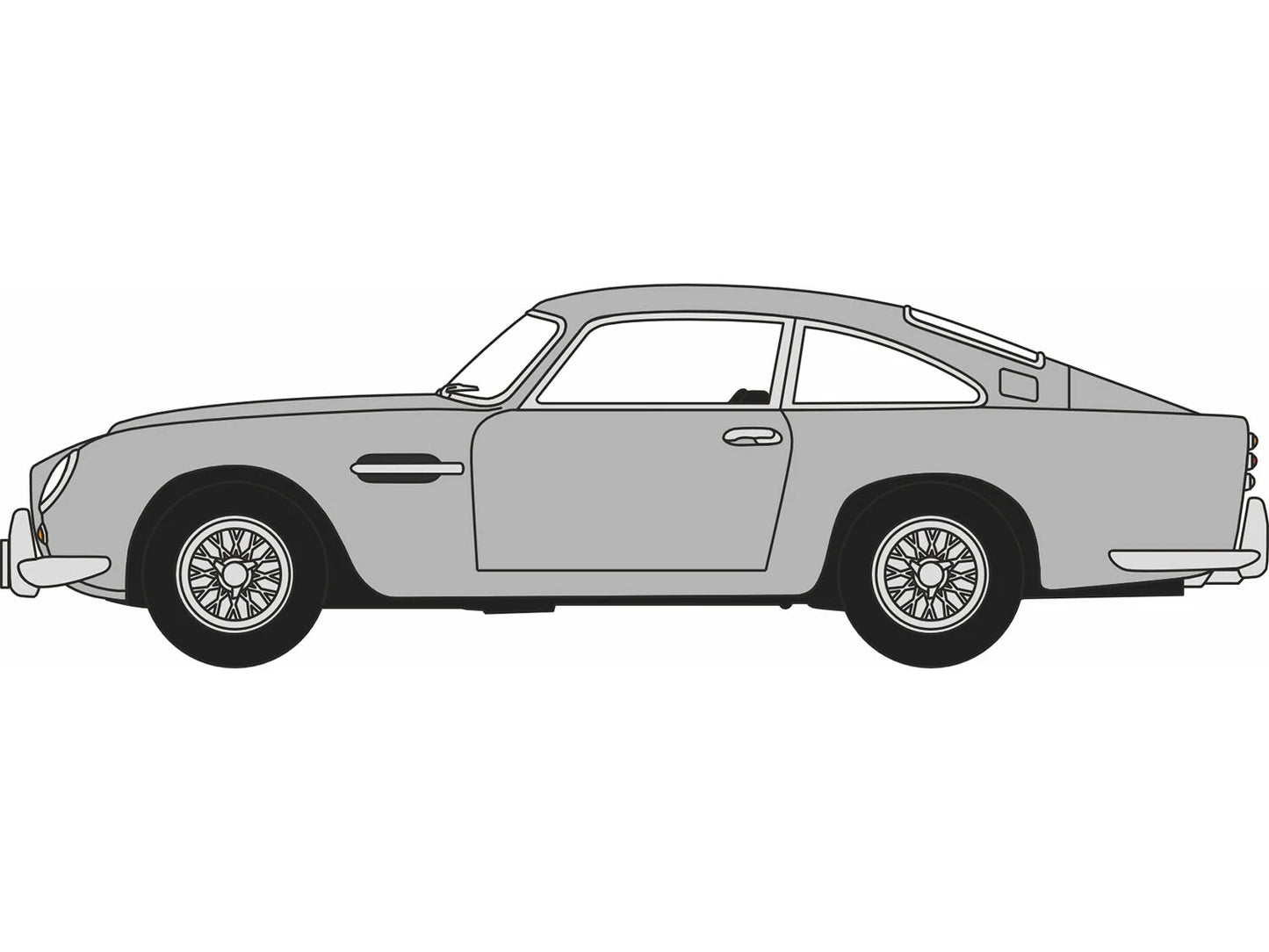 Oxford Diecast Aston Martin DB5 Silver Birch OD76DB5001 OO