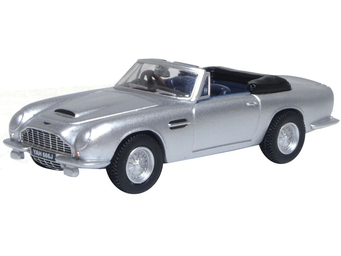 Oxford Diecast Aston Martin DB6 MkII Volante Silver Birch OD76DB6002 OO