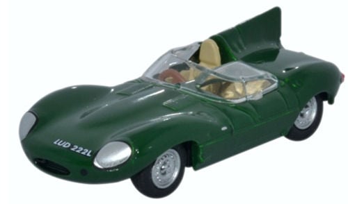 Oxford Diecast 76DTYP004 Jaguar D Type Green OO Gauge