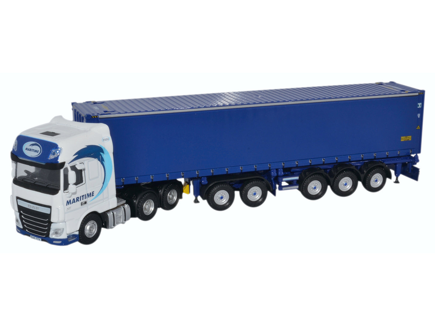 Oxford Diecast 76DXF001 DAF XF Euro 6 CombiTrailer/Container Maritime Transp. OO