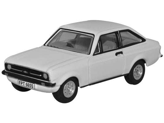 Oxford Diecast 76ESC003 Ford Escort Mk 2 Diamond White OO Gauge