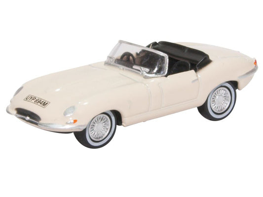 Oxford Diecast 76ETYP013 Jaguar E Type White OO Gauge