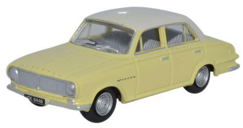 Oxford Diecast 76FB005 Vauxhall FB Victor Alaska White/Primrose OO Gauge