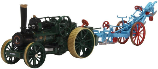 Oxford Diecast 76FBB005 Fowler BB1 Ploughing Engine Lady Caroline & Plough OO