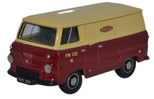 Oxford Diecast 76FDE001 Ford 400E Van British Rail OO Gauge