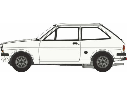 Oxford Diecast Ford Fiesta Mk1 Diamond White OD76FF008 OO