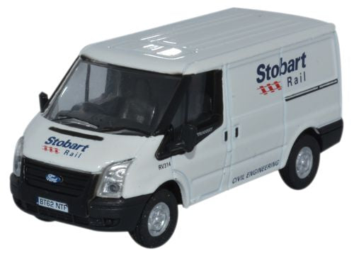 Oxford Diecast Ford Transit SWB Low Roof Stobart Rail OD76FT012 OO Gauge