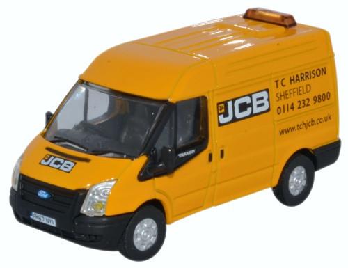 Oxford Diecast 76FT027 Ford Transit MkV SWB Medium Roof JCB OO Gauge