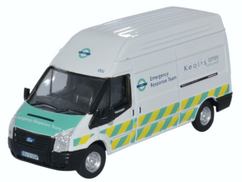 Oxford Diecast 76FT029 Ford Transit MkV High Docklands Light Railway OO Gauge