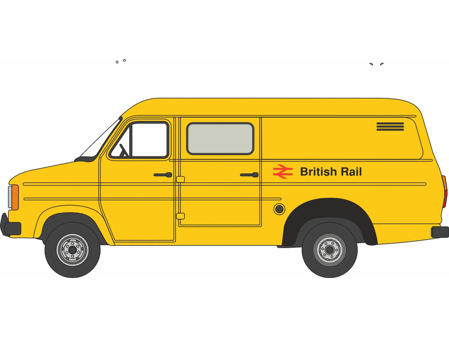 Oxford Diecast Ford Transit Mk2 Van British Rail OD76FT2002 OO