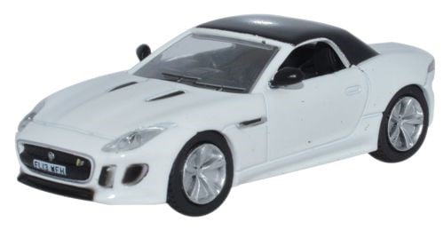 Oxford Diecast 76FTYP002 Jaguar F Type Polaris White OO Gauge