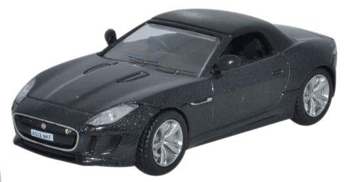 Oxford Diecast 76FTYP004 Jaguar F Type Stratus Grey OO Gauge