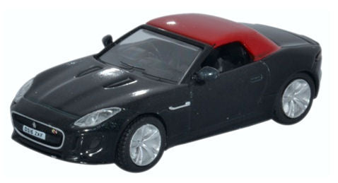Oxford Diecast 76FTYP007 Jaguar F Type Ultimate Black OO Gauge