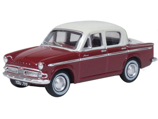 Oxford Diecast Hillman Minx MkIIIA Pippin Red/Pearl Grey OD76HM002 OO